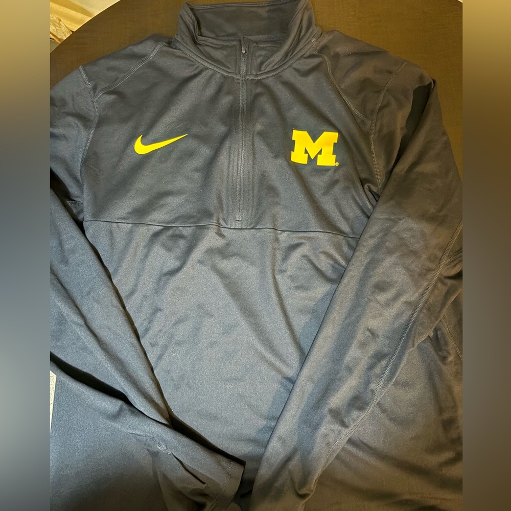 Michigan Quarter zip. Nike